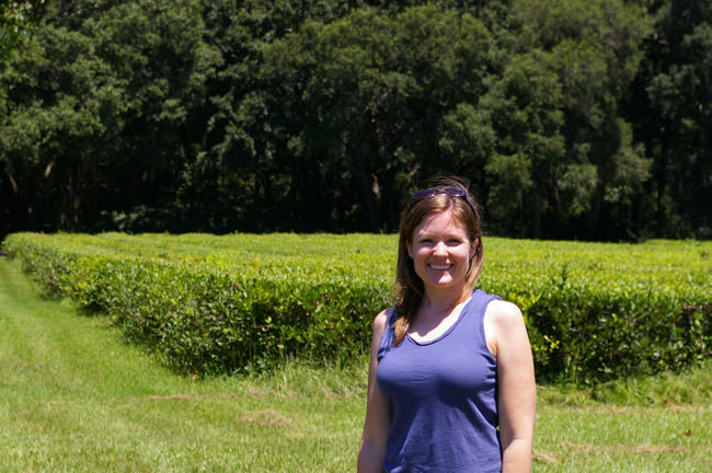 Becki at the Charleston Tea Plantation